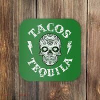 Tacos & Tequila Mexican Food Drinking Coaster thumb 0