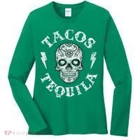 Tacos & Tequila Mexican Food Drinking Women's Long Sleeve Shirt thumb 0
