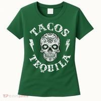 Tacos & Tequila Mexican Food Drinking Women's T-Shirt thumb 0
