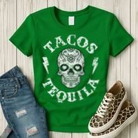 Tacos & Tequila Mexican Food Drinking Women's T-Shirt thumb 3