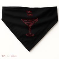 Tini Time Martini Lover USA-Made Doggie Bandana thumb 0