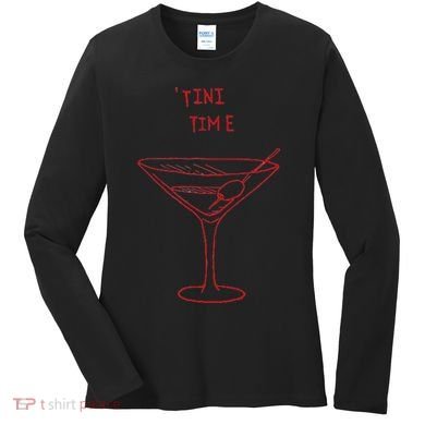 Tini Time Martini Lover Women's Long Sleeve Shirt