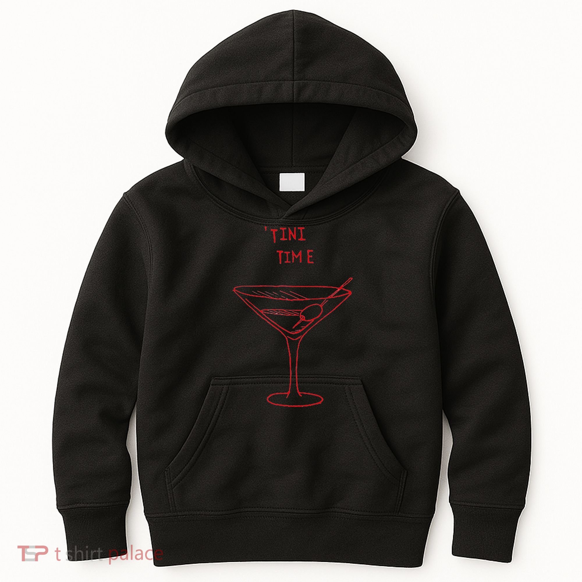 Tini Time Martini Lover Kids Hoodie