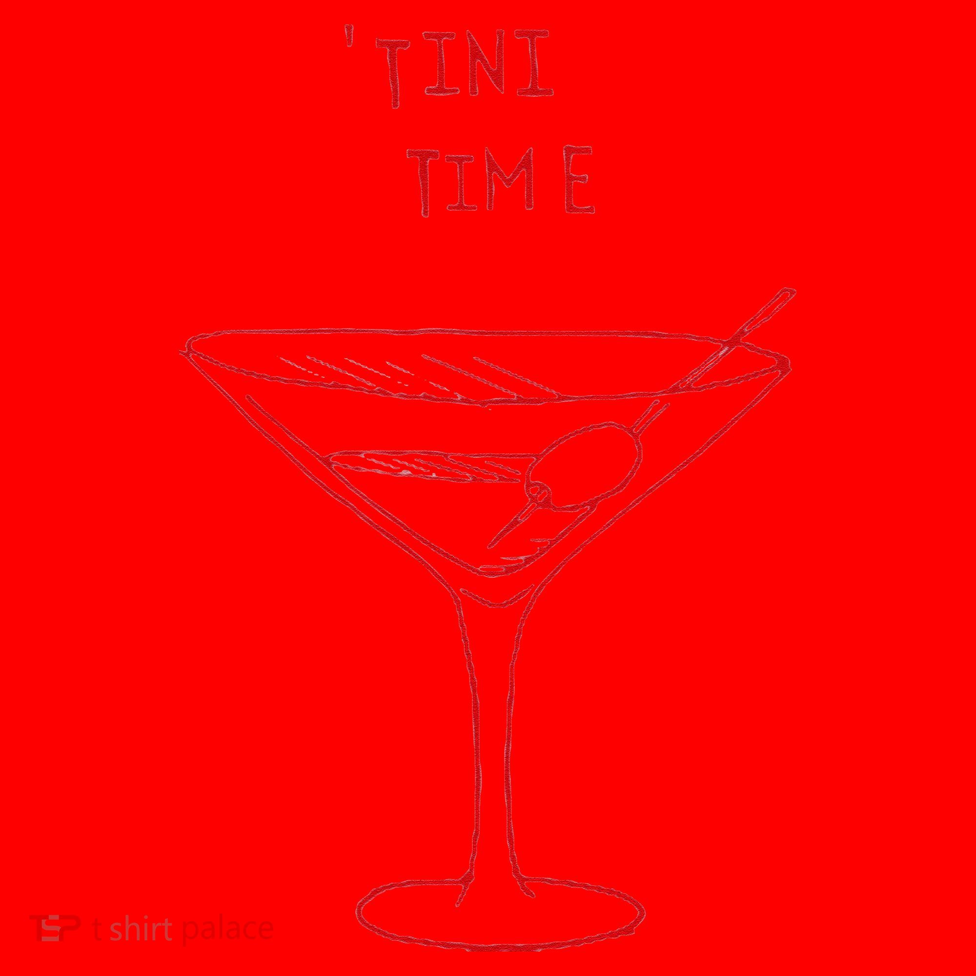 Tini Time Martini Lover Santa Hat