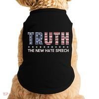 Truth The New Hate Speech Political Correctness USA Flag Doggie Tank thumb 0