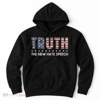 Truth The New Hate Speech Political Correctness USA Flag Hoodie thumb 0