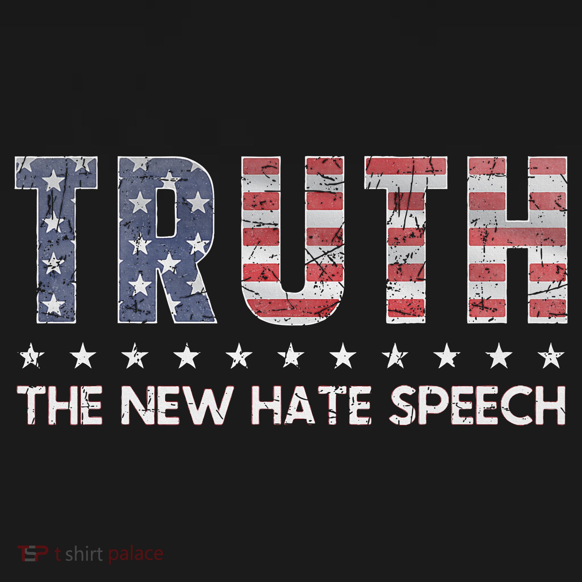 Truth The New Hate Speech Political Correctness USA Flag Sweatshirt
