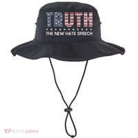 Truth The New Hate Speech Political Correctness USA Flag Bucket Hat thumb 0