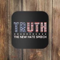 Truth The New Hate Speech Political Correctness USA Flag Coaster thumb 0