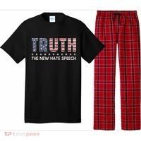 Truth The New Hate Speech Political Correctness USA Flag Pajama Set thumb 0