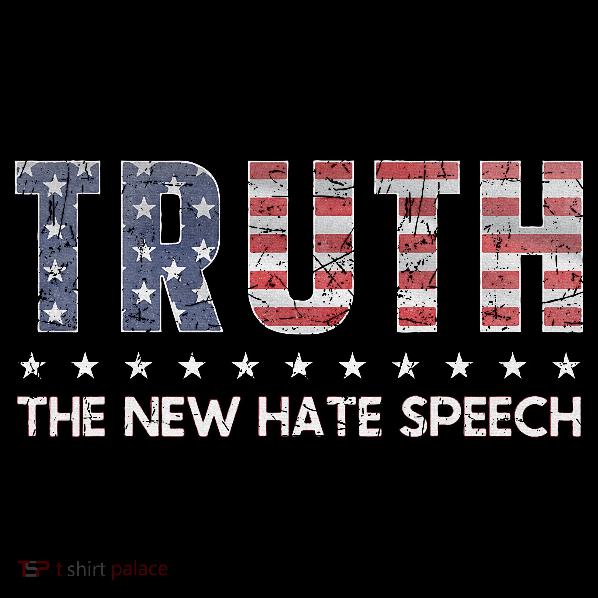 Truth The New Hate Speech Political Correctness USA Flag Women's Hoodie