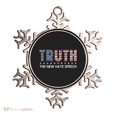 Truth The New Hate Speech Political Correctness USA Flag Ornament