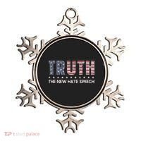 Truth The New Hate Speech Political Correctness USA Flag Ornament thumb 0