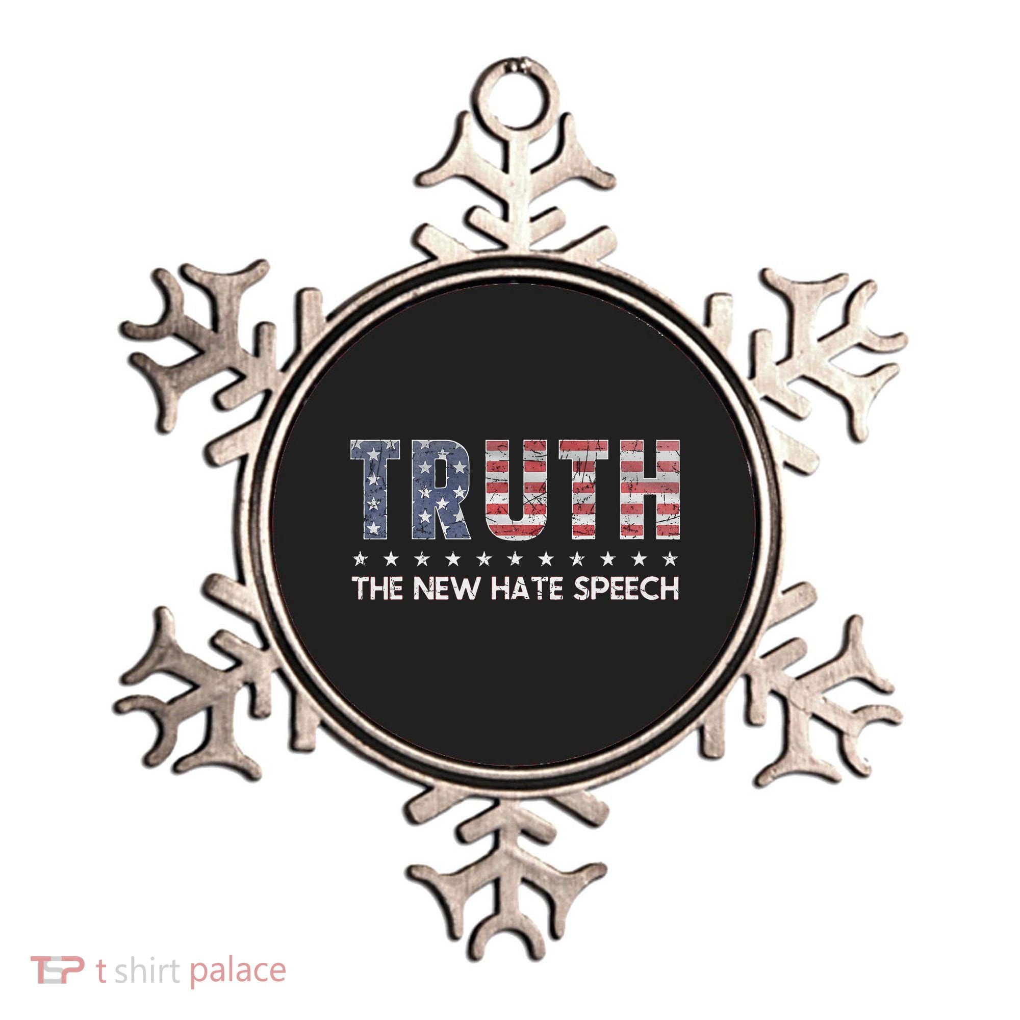 Truth The New Hate Speech Political Correctness USA Flag Ornament