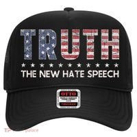 Truth The New Hate Speech Political Correctness USA Flag Hat thumb 0