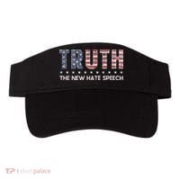 Truth The New Hate Speech Political Correctness USA Flag Visor thumb 0