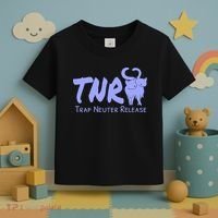 TNR Trap Neuter Release Feral Cat Awareness Toddler T-Shirt thumb 3