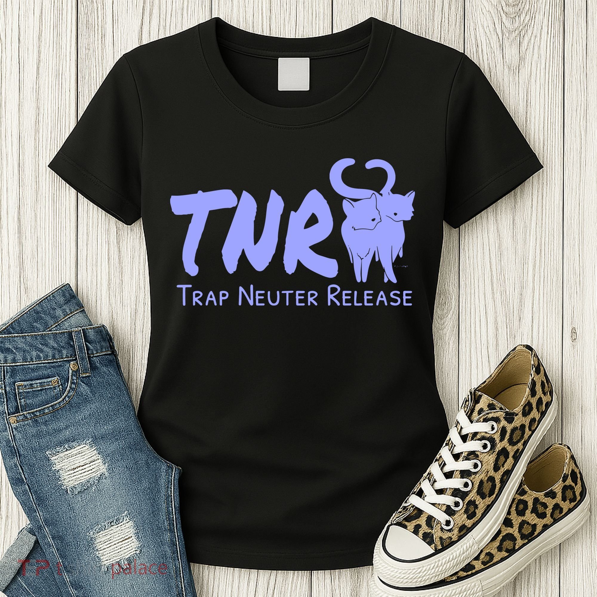 TNR Trap Neuter Release Feral Cat Awareness Women's T-Shirt