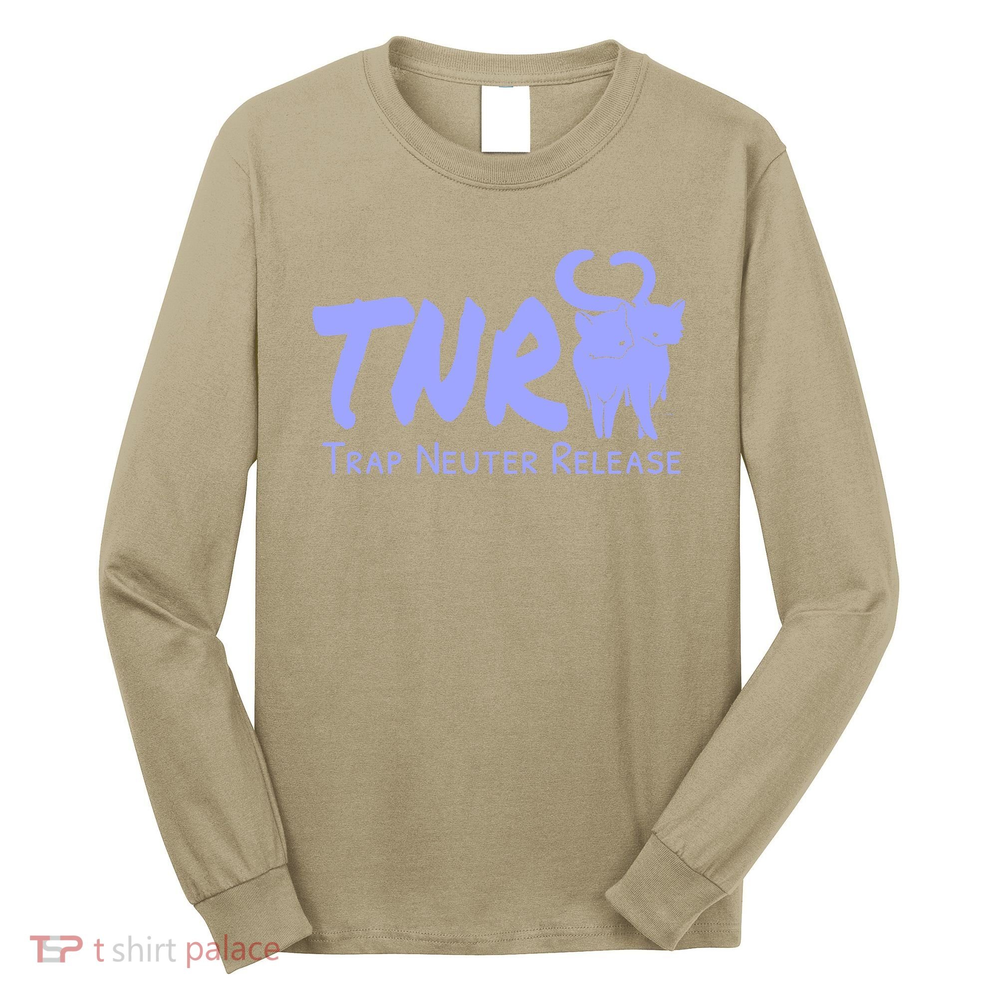 TNR Trap Neuter Release Feral Cat Awareness Long Sleeve Shirt