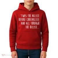 Twas The Nizzle Before Chrismizzle Funny Christmas Kids Hoodie thumb 4