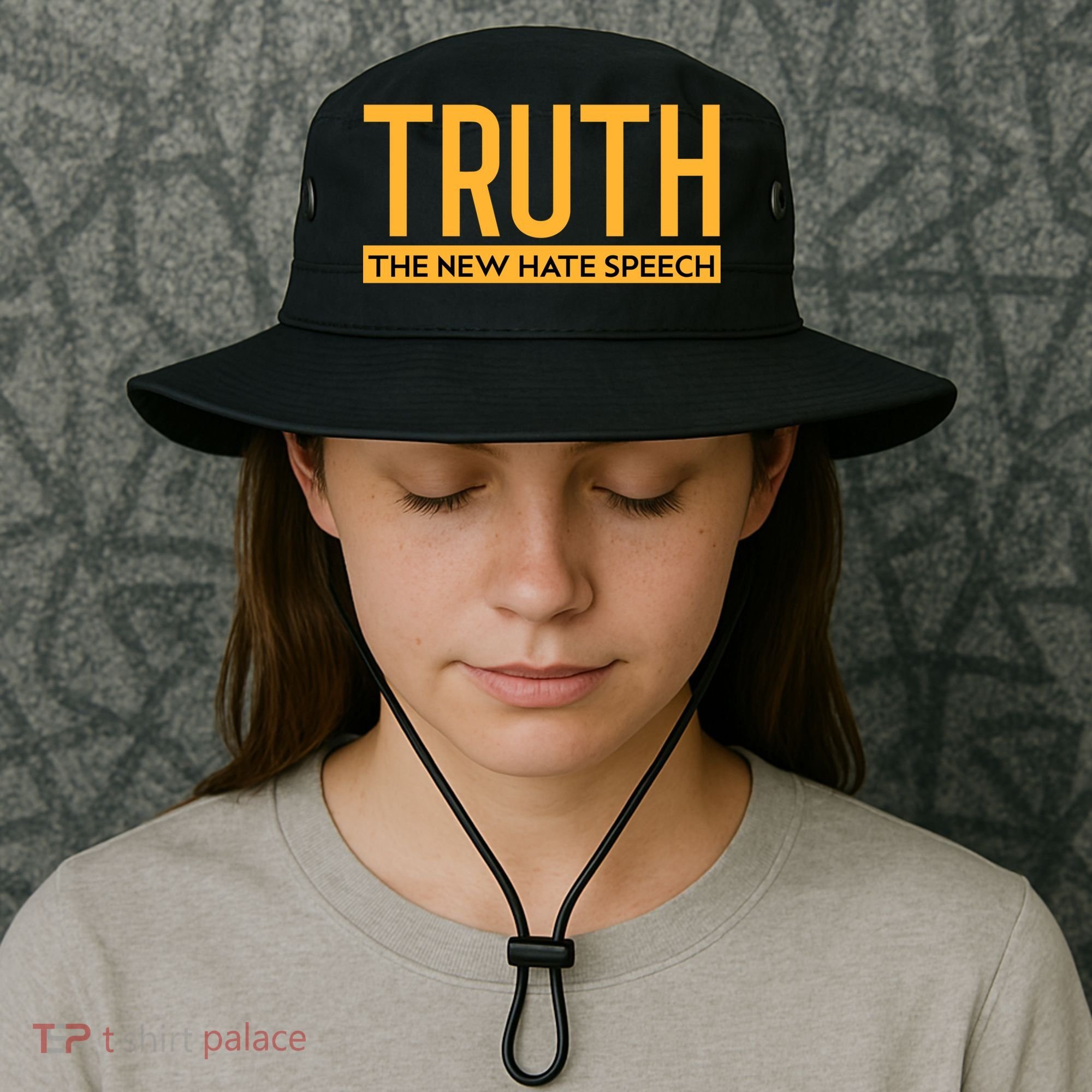 Truth The New Hate Speech Bold Statet Funny Gift Bucket Hat