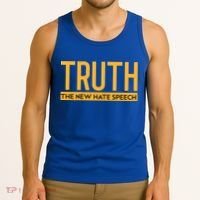 Truth The New Hate Speech Bold Statet Funny Gift Tank Top thumb 3