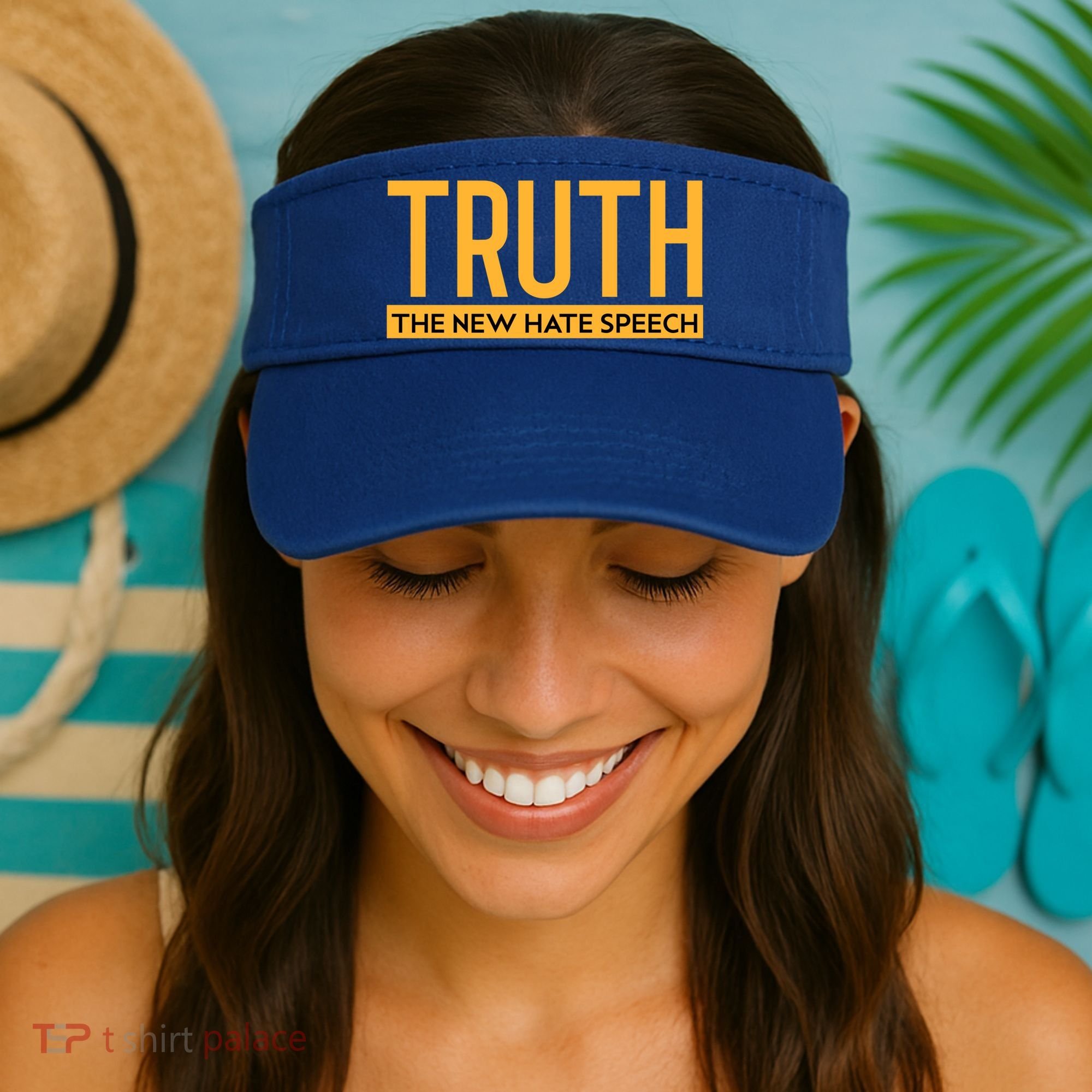 Truth The New Hate Speech Bold Statet Funny Gift Visor