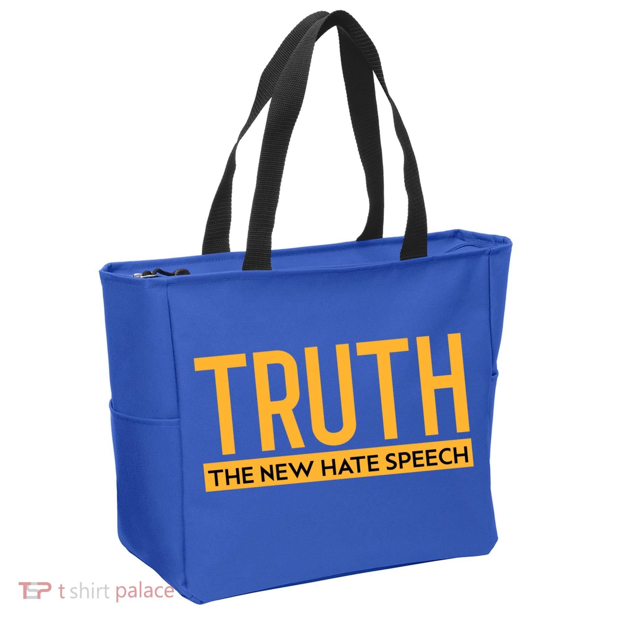 Truth The New Hate Speech Bold Statet Funny Gift Tote Bag