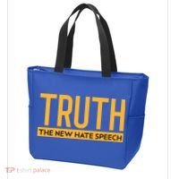 Truth The New Hate Speech Bold Statet Funny Gift Tote Bag thumb 3