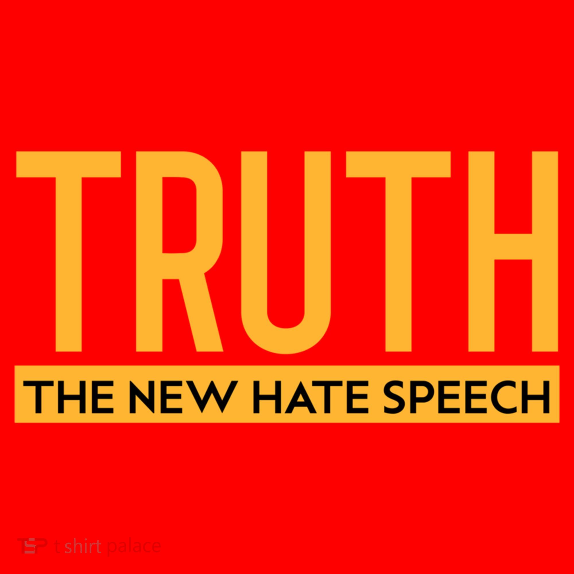 Truth The New Hate Speech Bold Statet Funny Gift Santa Hat