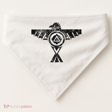 Thunderbird Tribal Native American Indian Graphic USA-Made Doggie Bandana