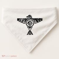 Thunderbird Tribal Native American Indian Graphic USA-Made Doggie Bandana thumb 0