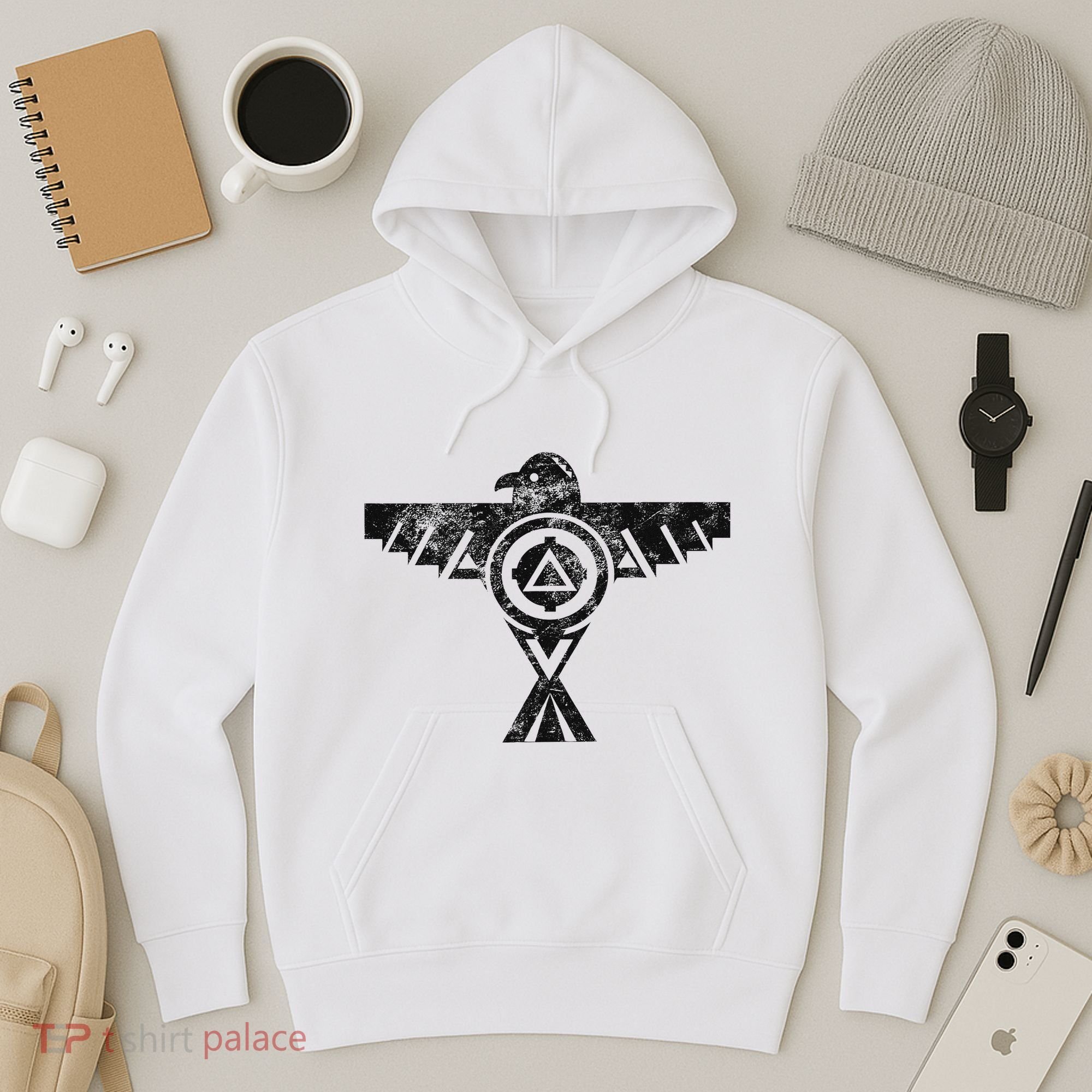 Thunderbird Tribal Native American Indian Graphic Hoodie
