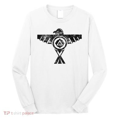 Thunderbird Tribal Native American Indian Graphic Long Sleeve Shirt