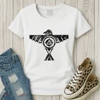 Thunderbird Tribal Native American Indian Graphic Women's T-Shirt thumb 3