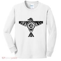 Thunderbird Tribal Native American Indian Graphic Kids Long Sleeve Shirt thumb 0