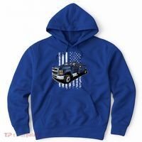 Tow Truck On American Flag Gift Hoodie thumb 0