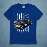 Tow Truck On American Flag Gift T-Shirt thumb 5