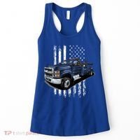Tow Truck On American Flag Gift Women's Tank Top thumb 0