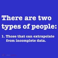 Two Types Of People Incomplete Data Extrapolate Gift Tank Top thumb 6