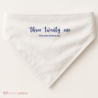 Three Twenty One World Down Syndrome Day USA-Made Doggie Bandana thumb 0