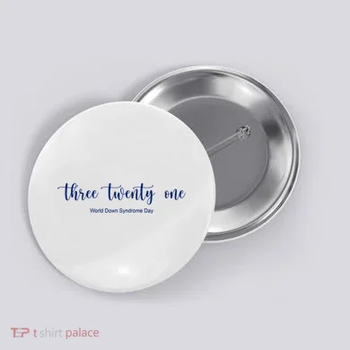 Three Twenty One World Down Syndrome Day Button