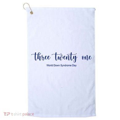 Three Twenty One World Down Syndrome Day Golf Towel