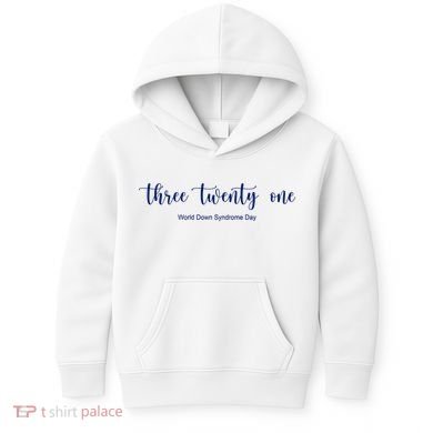 Three Twenty One World Down Syndrome Day Kids Hoodie