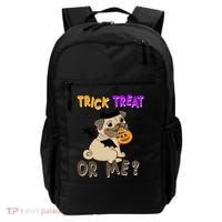Trick Treat Or Me Pug Dog Halloween Backpack thumb 0