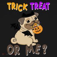 Trick Treat Or Me Pug Dog Halloween Toddler Hoodie thumb 2