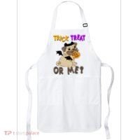 Trick Treat Or Me Pug Dog Halloween Apron thumb 0