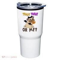 Trick Treat Or Me Pug Dog Halloween Tumbler thumb 0
