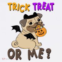 Trick Treat Or Me Pug Dog Halloween Mousepad thumb 1