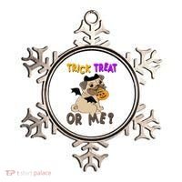 Trick Treat Or Me Pug Dog Halloween Ornament thumb 0